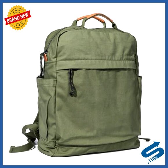 Vintage Canvas Backpack Daypack Casual Outdoor Travel Rucksack Olive